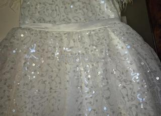 Robe blanche pour petites  filles 