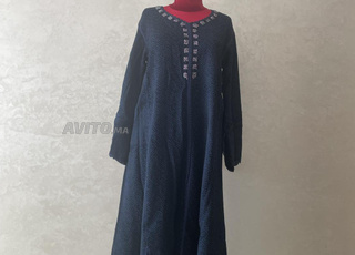 Caftan sans ceinture en brocard 
