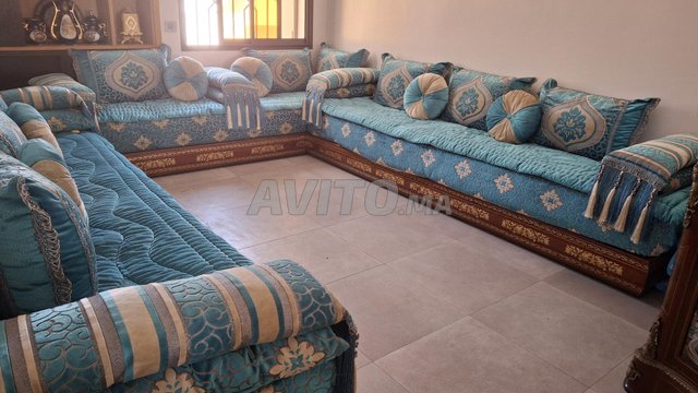 Salon marocain en velours – Très bon état