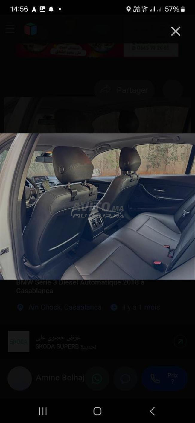 BMW Série 3 Diesel Automatique 2018 à Casablanca