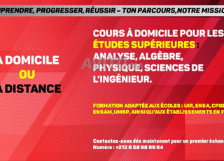 Cours à domicile études supérieures CPGE UIR EMSI