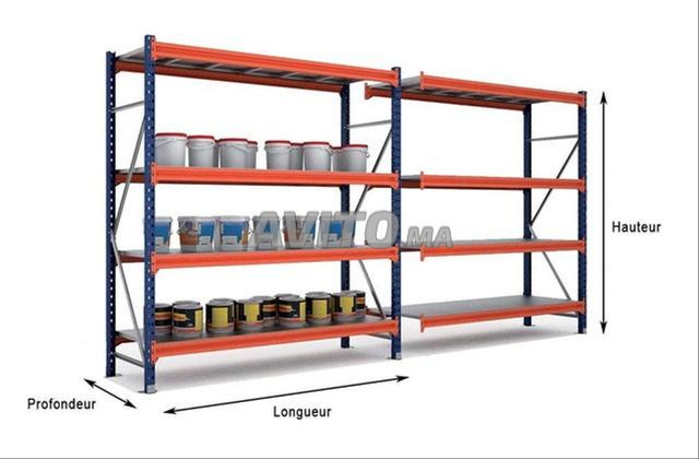 Rayonnage mi lourd pour la charge de 500 kg 