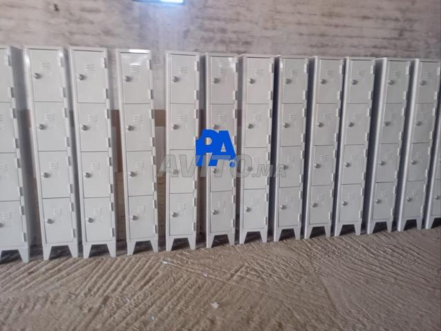 vestiaire 2 portes 196*30*43 Fermeture cadenas - 2