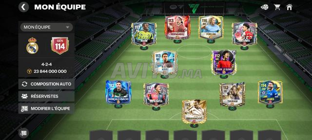 compte fc fifa ovr 114