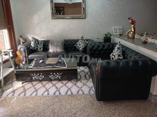 fauteuil en cuir noir