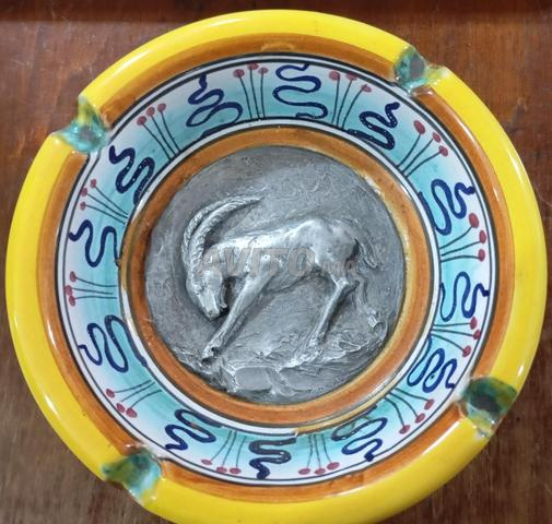 Cendrier artistique vintage ARS DERUTA Italie 