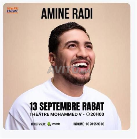 2 tickets Amine Radi Mohammed V le 13/09/2025