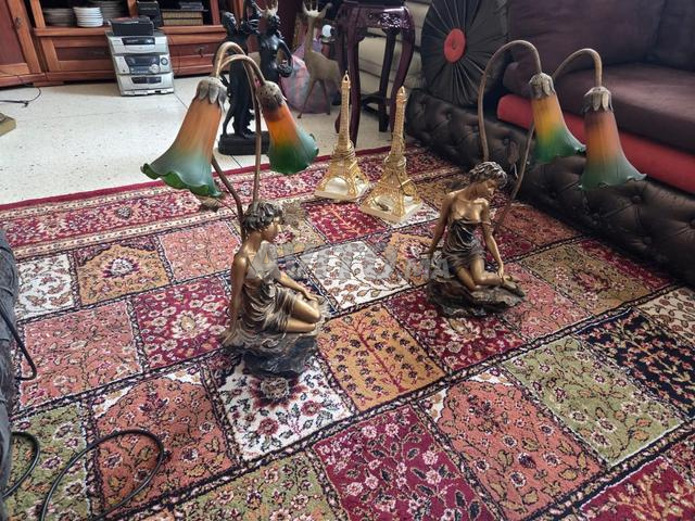 Lampes déco Art Nouveau (lot de 2)