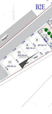 3 terrain avendre a sala el jadida ,R plus4