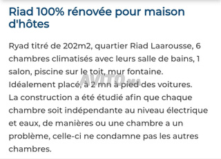 Riad totalement rénovée maison d'hôtes
