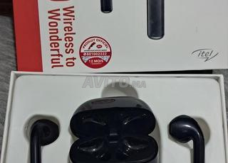 Ecouteurs Itel originaux noirs