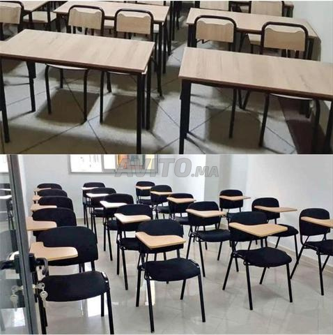 les table de scolaire avec 1 et 2place de tanger