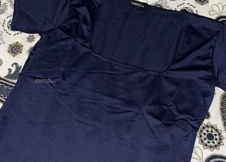 TOP EN POLYAMIDE NAVY BLUE