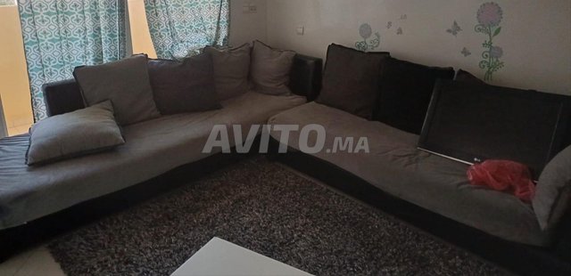 canapé 2,75-2,5m 90cm 10 coussins