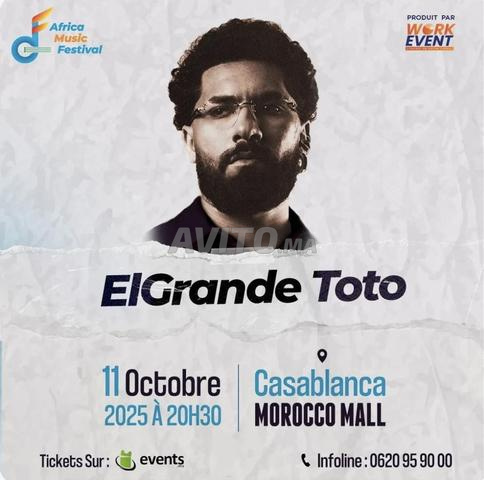 2 tickets el grande toto casablanca