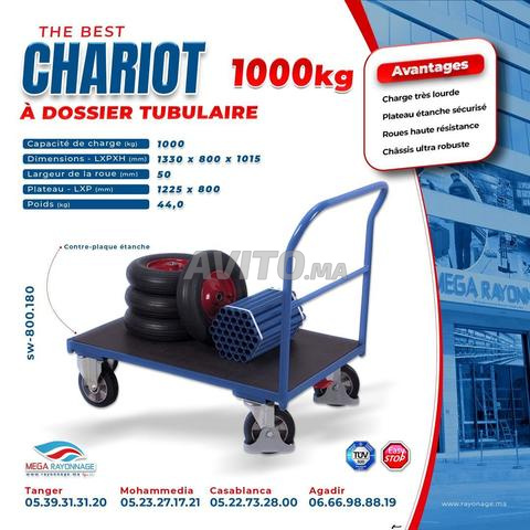 Chariot à dossier tubulaire – 1000kg