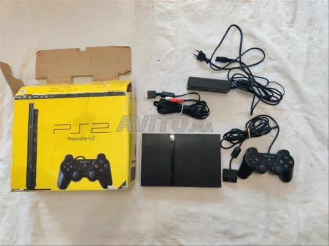 PlayStation 2 Slim Complet Avec Les Jeux