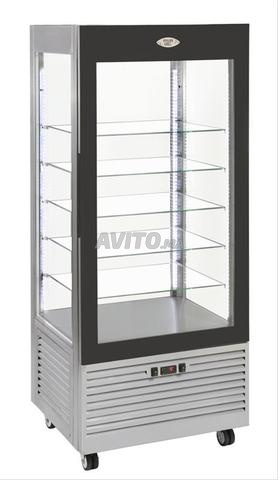 Vitrine positive ventilée - étagères en verre,