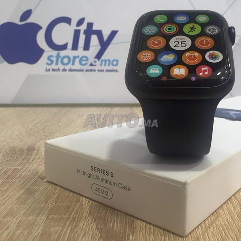 ساعة آبل ووتش سيريس 9 بحجم 45 مم كالجديدة