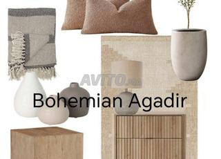 سجاد متوسط من التقاليد البربرية مصنوع يدويًا