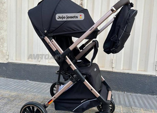 pousette valise réversible avec sac/couvre pieds 