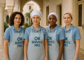 امرأة تنظيف متعددة الاستخدامات من أصل أفريقي ومغربي