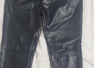 pantalon en cuir synthetique