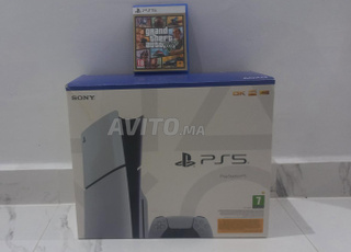 PS5 SLIM 1 To d'occasion avec manette originale et jeu GTA5