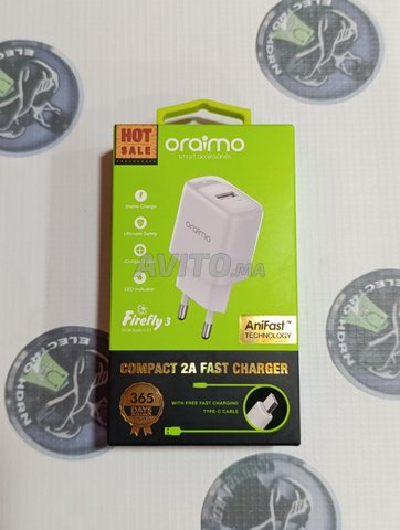 oraimo FireFly 3 Kit de chargeur mural 10 W