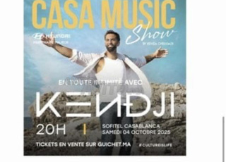 billets concert kendji 4 octobre Casablanca 