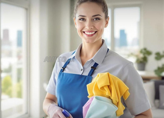 امرأة تنظيف موثوقة وسريعة