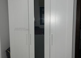 armoire 3portes blanc/117*190cm