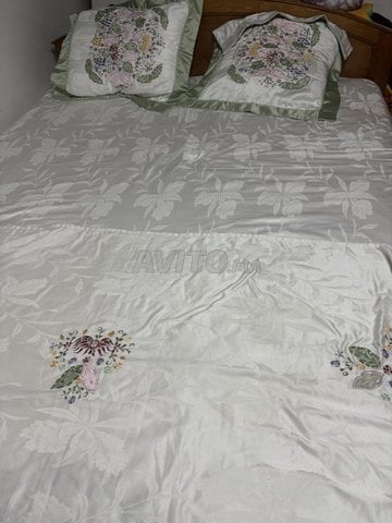 CHAMBRE A COUCHER DOUBLE BOIS MASSIF MATELAS 