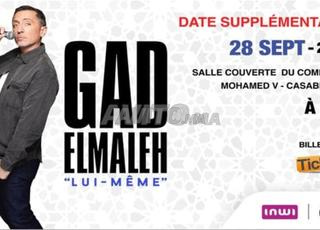  vente 2tickets gad el maleh vendredi 26/09 à 20h 