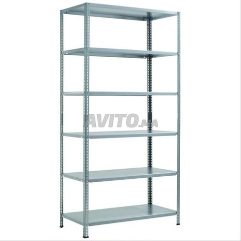 Rayonnage métallique léger a 5 tablettes dispo - 2