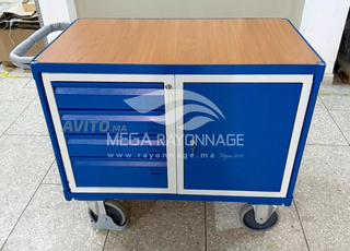 Établi mobile avec 6 tiroirs – 400kg