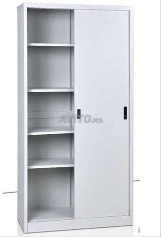 Armoire haute Steeplechase bi-color grise 