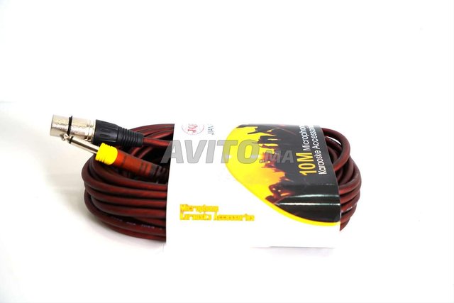 Câble Audio XLR Mâle vers Jack 6.35mm TRS - 10m