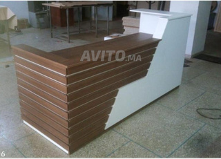 COMPToir RÉCEPTION EN BOIS