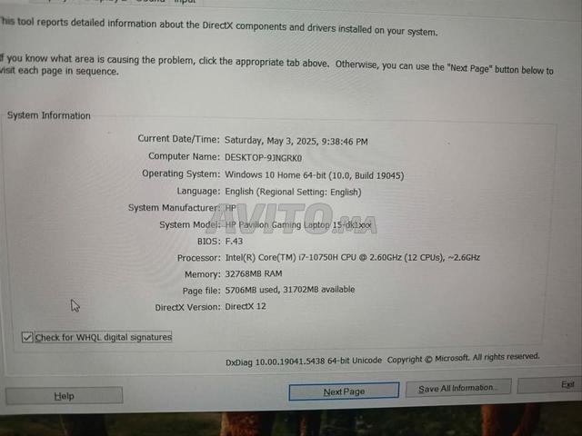 Hp pavillon 15, i7 10thgen, ram 32gb - 2
