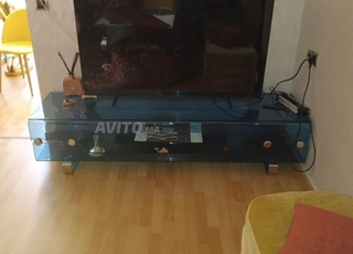 Table en verre pour télévision