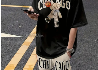 تيشيرت وشورت جميل وجديد