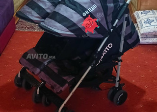 عربة أطفال مزدوجة للتوائم