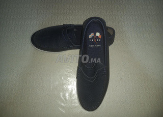 Nouveaux mocassins en cuir bleu pour hommes Cole Haan Nantucket