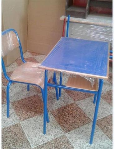 Table Scolaire Rangement Et Tableau
