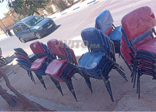 Chaise Écolier Avec Écritoire En Bois De Tanger