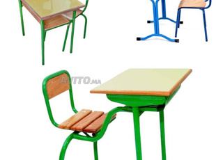 Tables et chaises pour scolaire de Mohammedia