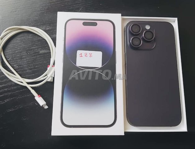 آيفون 14 برو 128 جيجابايت لون: بنفسجي - كالجديد