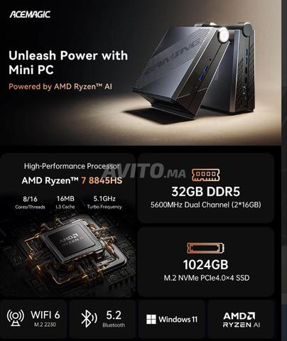 ACEMAGIC AM08 Pro Ryzen 7 8845HS MiniPC 32Go 1To