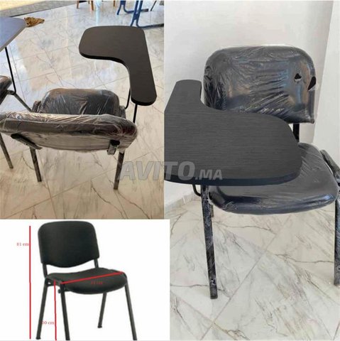 MOBILIER SCOLAIRE POUR ADULTES CHAISE ÉCRITOIRE PL